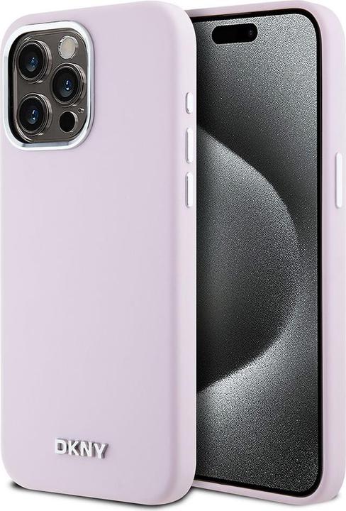Immagine prodotto DKNY DKHMP15XSMCHLP iPhone 15 Pro Max 6,7" różowy/rosa hardcase Liquid Silicone Small Metal Logo Mag (Apple iPhone 15 Pro Max)