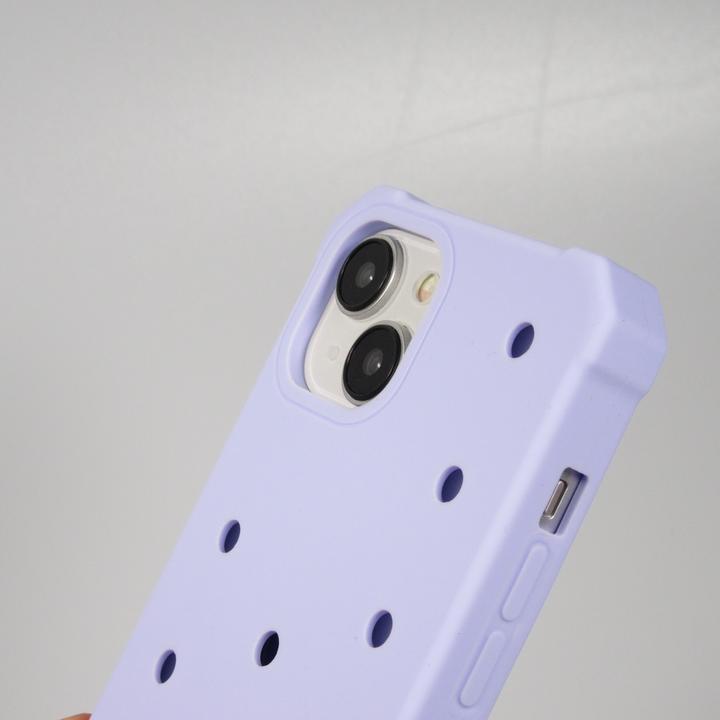 Produktbild PhoneLook Hülle Dicke Silikonhülle mit Löcher für Aufsteck-Sticker Hellblau (Apple iPhone 15)