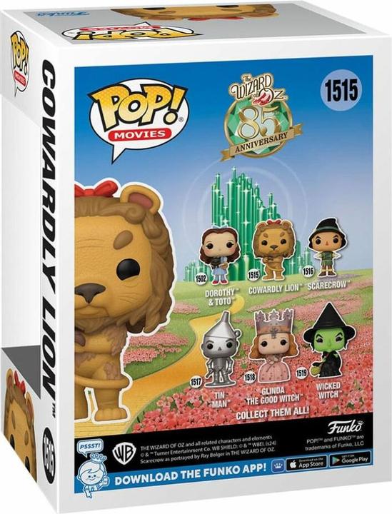 Immagine prodotto Funko Il Mago di Oz POP! film in vinile Leone codardo c/CH(FL) 9 cm assortimento (6)