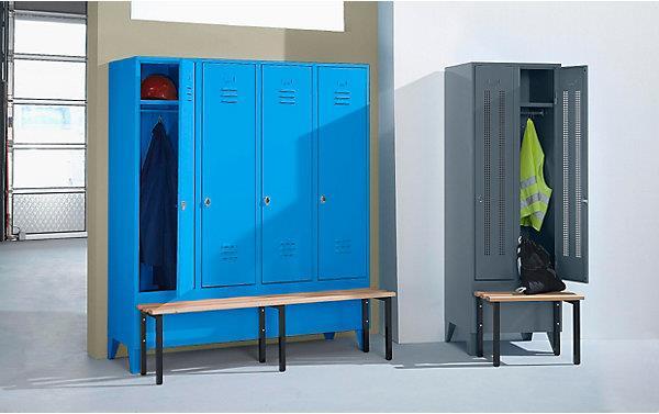 Actual product image Wolf Clothes locker with bench in front (90 cm, 185 cm)