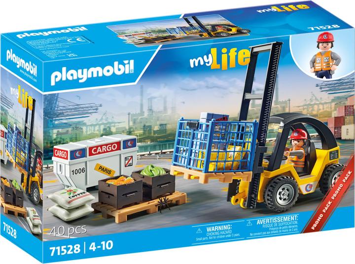 Produktbild Playmobil Gabelstapler mit Fracht (71528, Playmobil My Life)