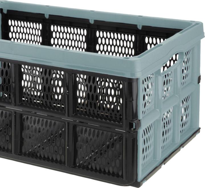 Actual product image Inda-Exclusiv Stackable folding box 32 L Transport box 48X35X24CM Folding shopping box (48 x 35 x 24 cm, 32 l)