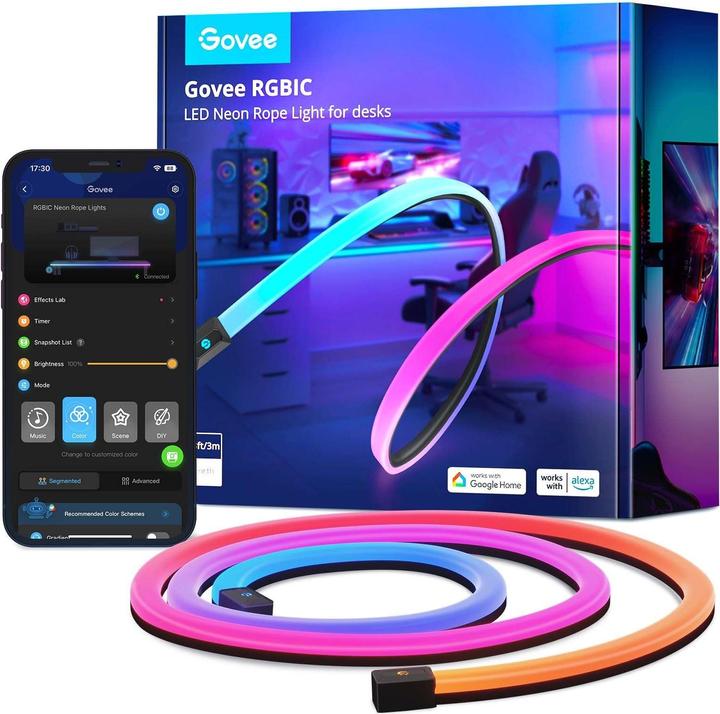 Immagine prodotto Govee Tavolo da gioco neon a strisce LED (RGBIC, 300 cm, Interno)