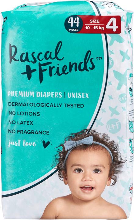 Actual product image Rascal+Friends Premium (Size 4, Pack, 44 Piece)