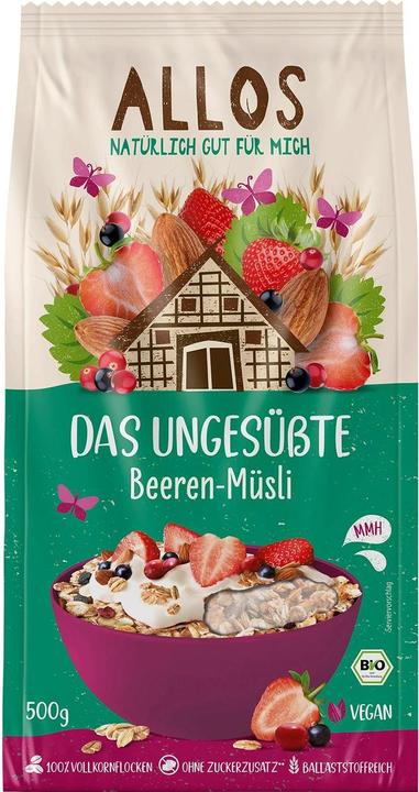 Actual product image Allos The unsweetened berry muesli (500 g)