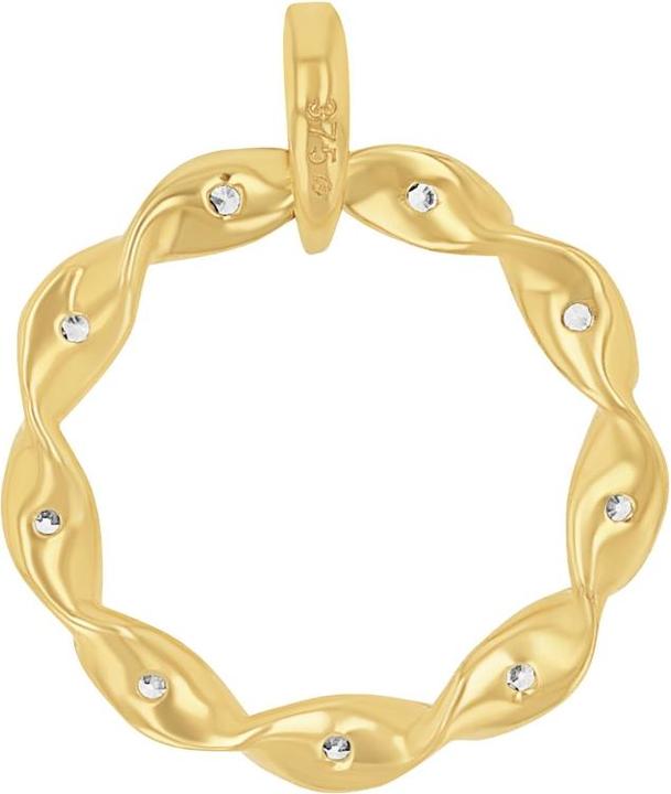 Actual product image Amor Cupid pendant for ladies, gold 375, zirconia synth. (Gold 375, 9 ct)