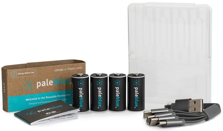 Image du produit Pale Blue Pile CR123 (4 pcs, CR123A, 860 mAh)