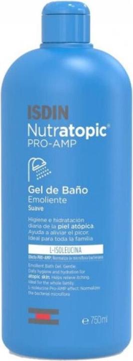 Image du produit Isdin Gel de bain émollient Nutratopic PRO-AMP 750ml (750 ml)