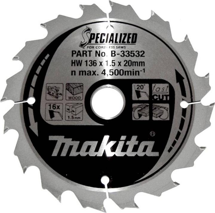 Produktbild Makita SPECIALIZED Kreissägeblatt 136