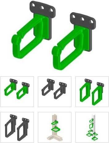 Actual product image Enoc Cable routing bracket 2HE KBP 02-S X1(PU2)