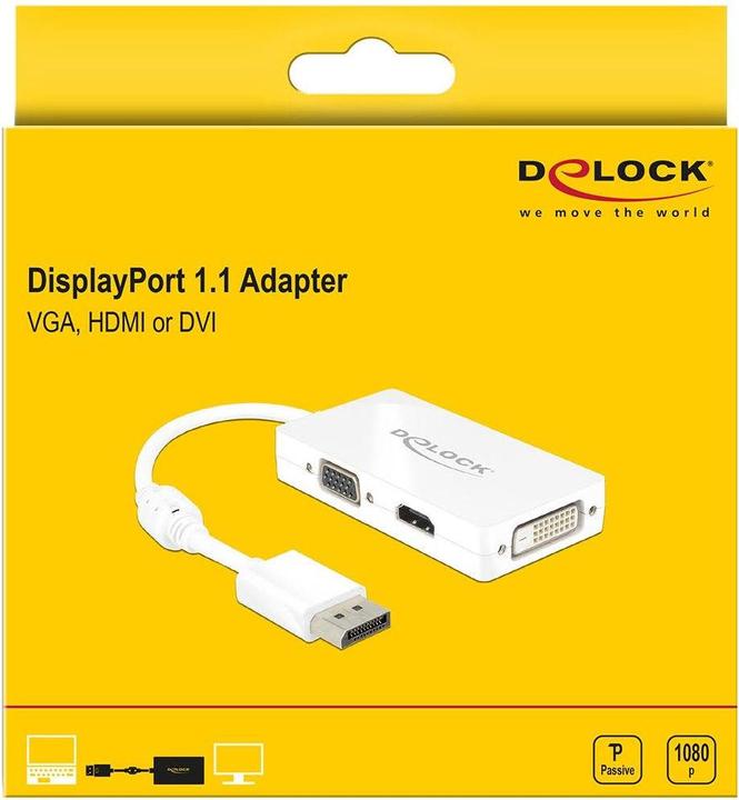 Produktbild Delock DP zu (VGA, HDMI, DVI, 16.16 cm)