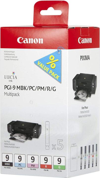 Actual product image Canon Pgi-9 (MBK, PC, PM, R, G)