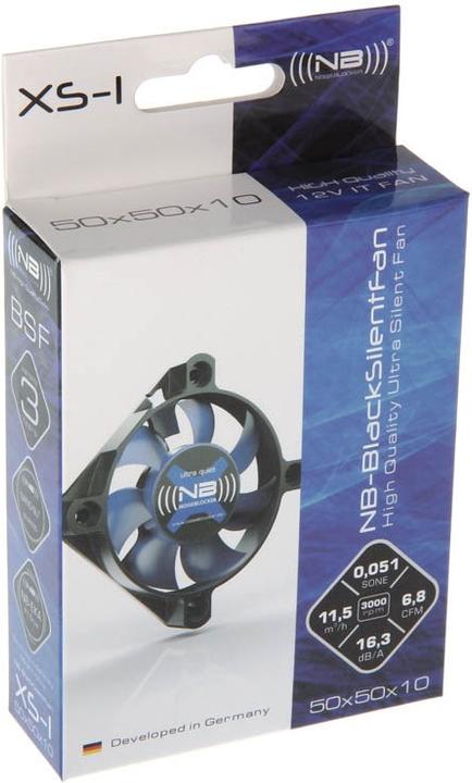 Actual product image Noiseblocker NB-BlacksilentFan XS1 (50 mm, 1 x)