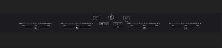 Actual product image Whirlpool SMO 654 OF/BT/IXL Schwarz Integriert 65 cm Zonen-Induktionskochfeld 4 Zone(n)