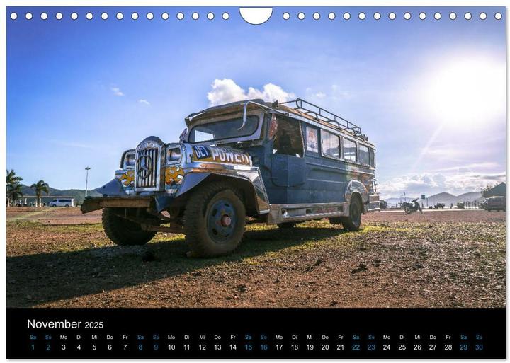 Produktbild Philippinen Foto Wandkalender 2025 (Wandkalender 2025 DIN A4 quer), Monatskalender (A4)
