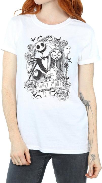 Immagine prodotto Disney Nightmare Before Christmas Simply Meant To Be Maglietta Ampia Donna (S)