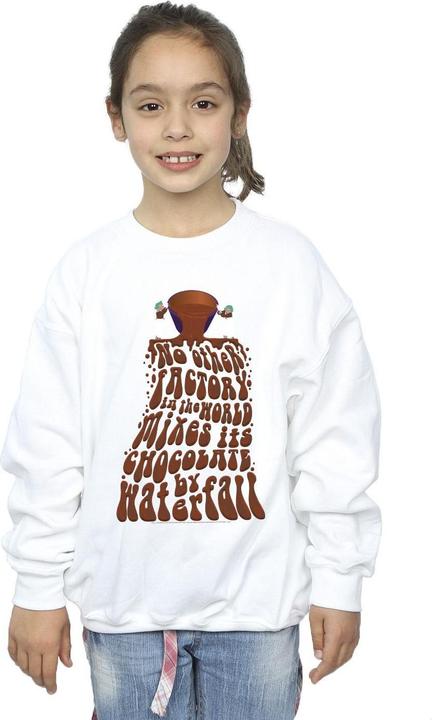 Actual product image Willy Wonka & the Chocolate Factory Girls Chocolate Waterfall Sweatshirt (104)