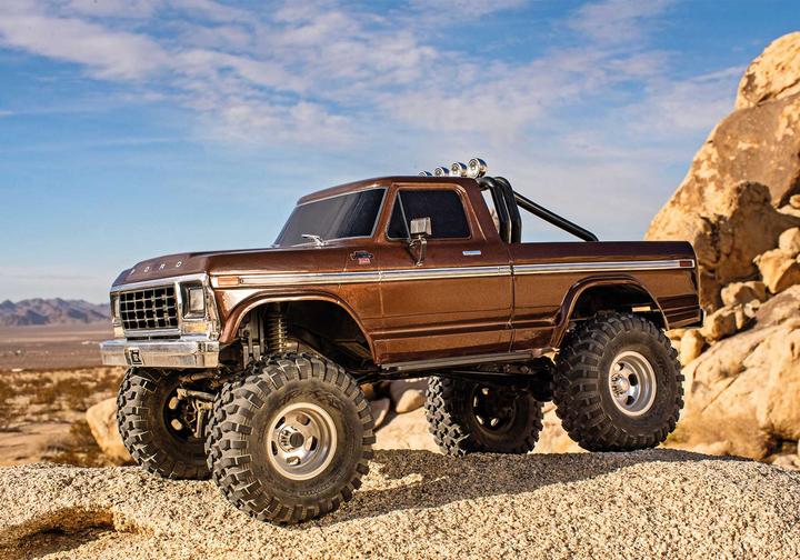 Image du produit Traxxas TRX-4 79 Ford F150 High-Trail Electro Brushed Crawler 4WD 1:10 RTR Marron (RTR Prêt à fonctionner)