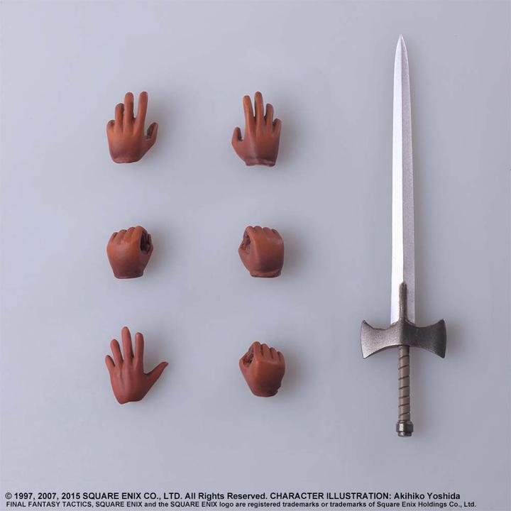 Actual product image Square Enix Final Fantasy Tactics Bring Arts action figure Agrias Oaks 14 cm