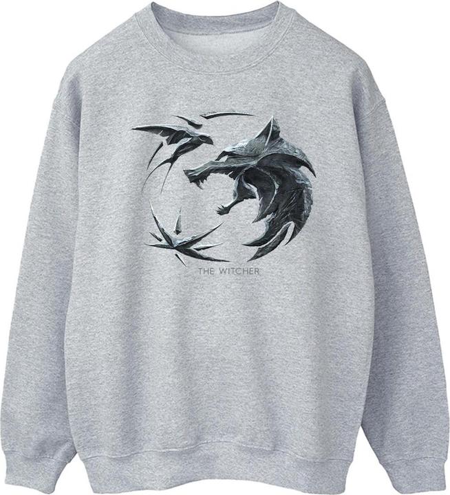 Immagine prodotto Netflix The Witcher Wolf Logo Felpa Uomo (S)