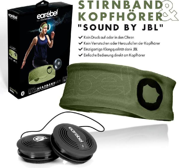 Actual product image Earebel - Elite - Hoofdband maat S/M - on ear - koptelefoon - sport koptelefoon - hardlopen - fitness fietse