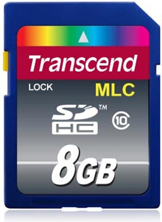 Actual product image Transcend Flash memory card (8 GB, SDHC, U1)