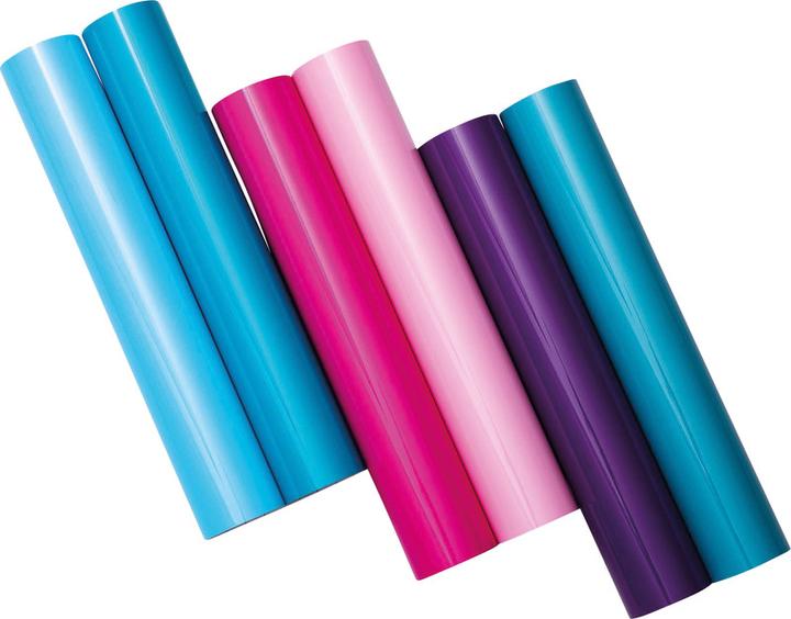 Actual product image Cricut Vinyl Film Heat Activated 30 x 60 cm, Purple/Turquoise (1 x)