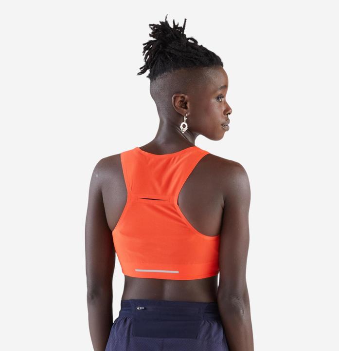 Produktbild Kiprun Laufshirt Crop Top Damen leicht - Race Crop 900 Light Méline Rollin rot (XXS)