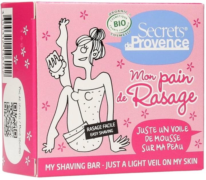 Produktbild Secrets de Provence Feste BIO-Rasierseife Männer Sheabutter & Aloe Vera - 90g -
