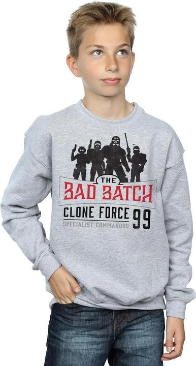 Actual product image Star Wars Boys The Bad Batch Clone Force 99 Sweatshirt (140, 146)