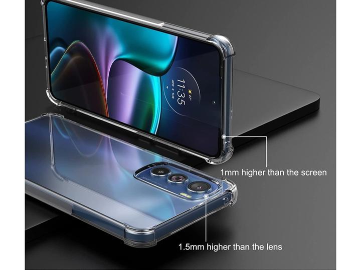 Actual product image Screenguard Motorola Edge 30 Pro Case Crystal Soft Airbag Bumper (Motorola Edge 30)