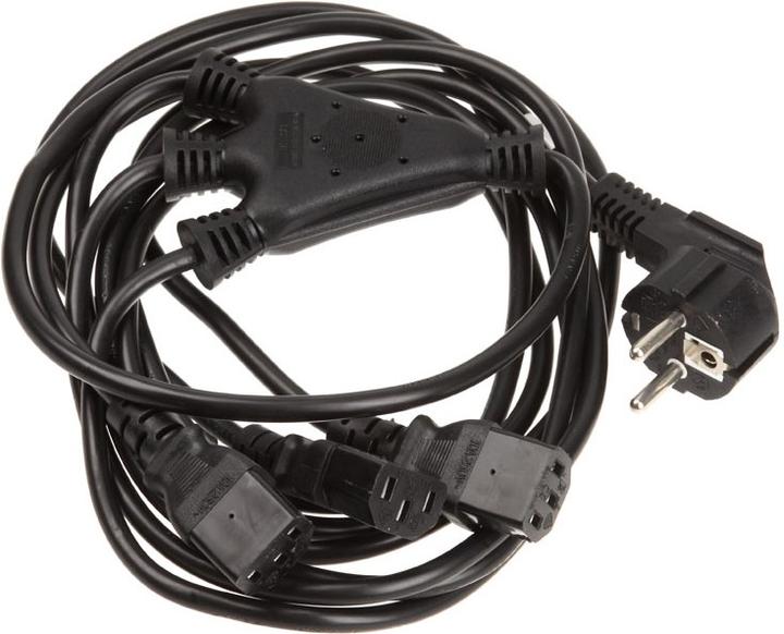 Immagine prodotto InLine Cavo di distribuzione, 1x SchuKo a 3x presa IEC (3 m)