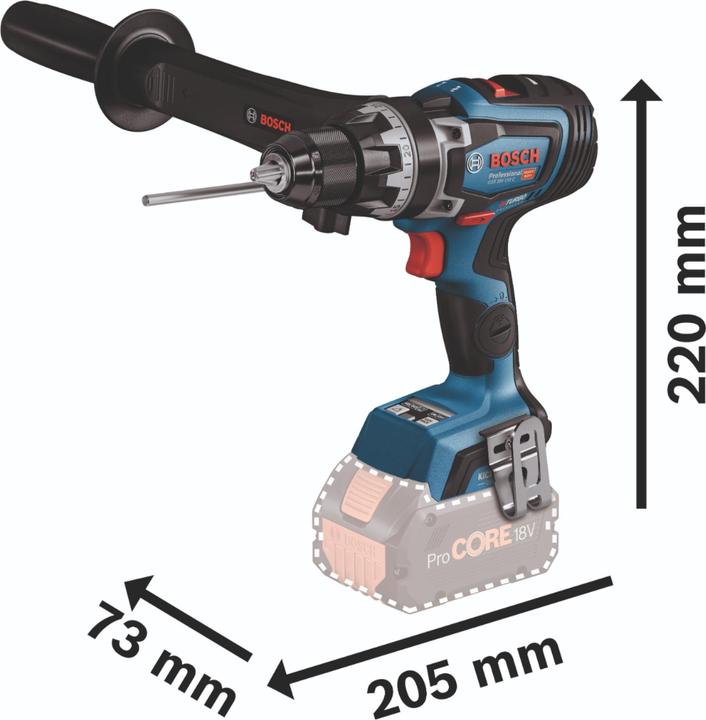Actual product image Bosch Professional Bosch GSR 18V-150 C Professional cordless drill driver 18 V 150 Nm brushless + 1x ProCORE (Rechargeable battery operated)