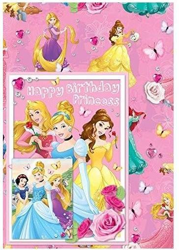 Actual product image Disney Princess Happy Birthday Gift Wrap Set (Wrapping paper, 1 x)