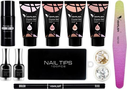 Venalisa Poly Crystal Gel Set (Set, Mehrfarbig)