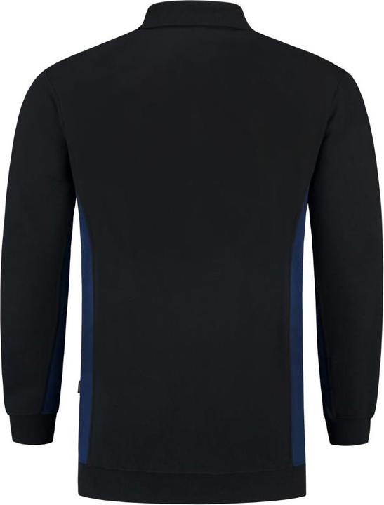Actual product image Tricorp Sweatshirt Polo Collar Bicolor Chest Pocket NavyRoyalblue Gr. L (L)