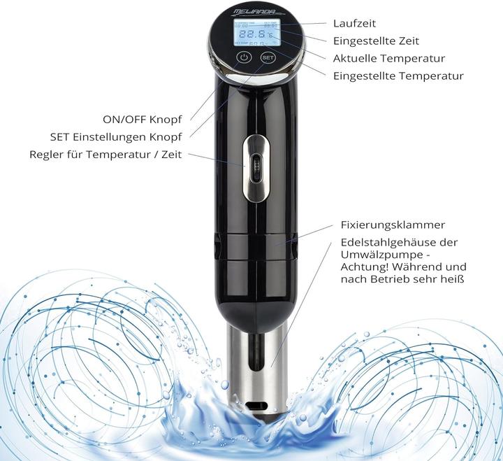 Immagine prodotto Melianda Bastone Sous Vide nero