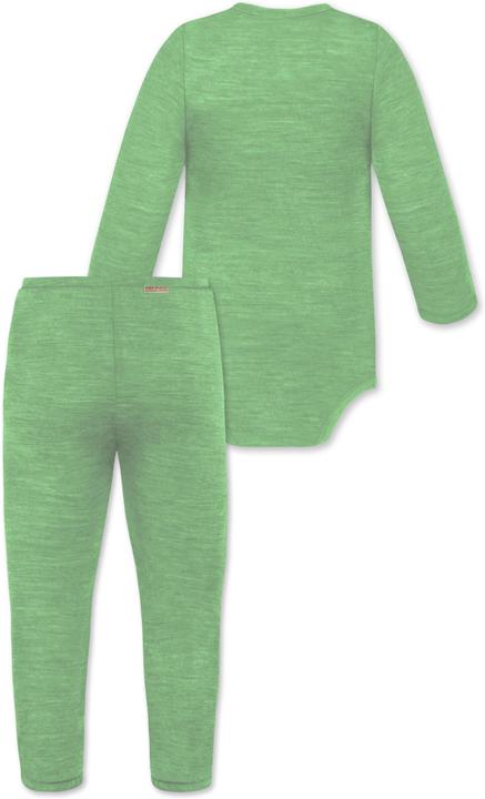 Immagine prodotto Normani Body avvolgente baby merino a maniche lunghe "Kaitaia" e pantaloni baby merino "Silverdale" - 9625 (86)