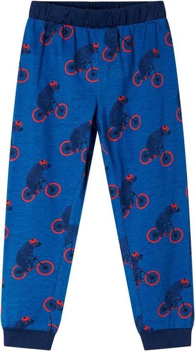 Produktbild VidaXL Kinderpyjama mit Langen Ärmeln Petrolblau 140,Material (140)