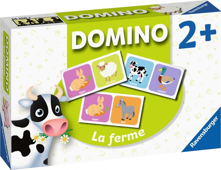 Actual product image Ravensburger Domino la ferme (French)