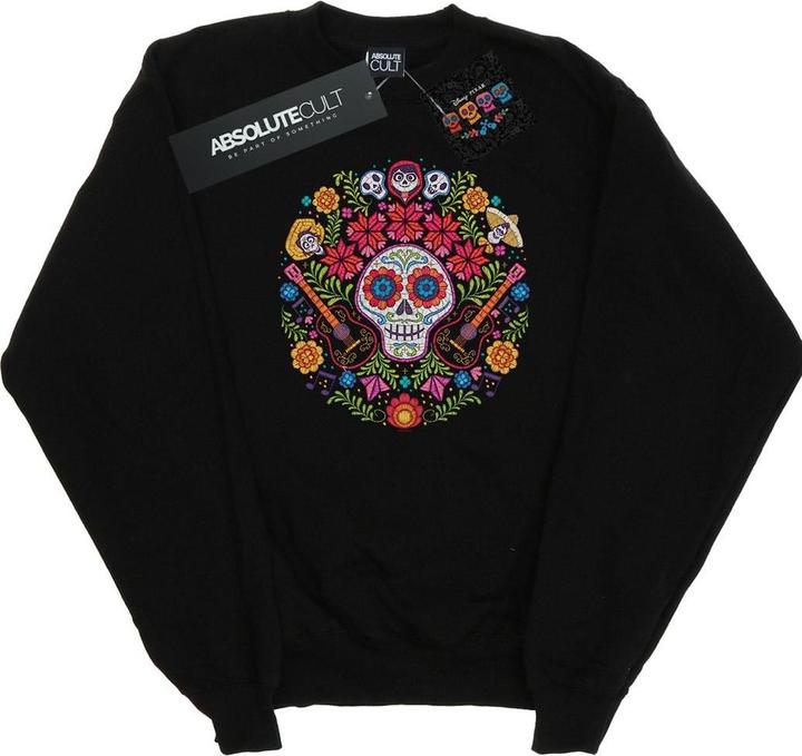 Actual product image Disney Mens Coco Embroidered Skull Print Sweatshirt (M)