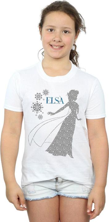 Immagine prodotto Disney Frozen Elsa Christmas Silhouette Maglietta Ragazze (116)
