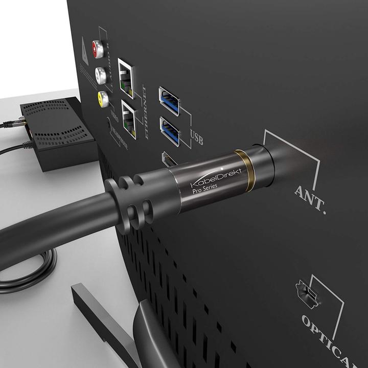 Produktbild KabelDirekt 4K TV Antennenkabel für digitales & analoges Fernsehen (Antennenkabel)
