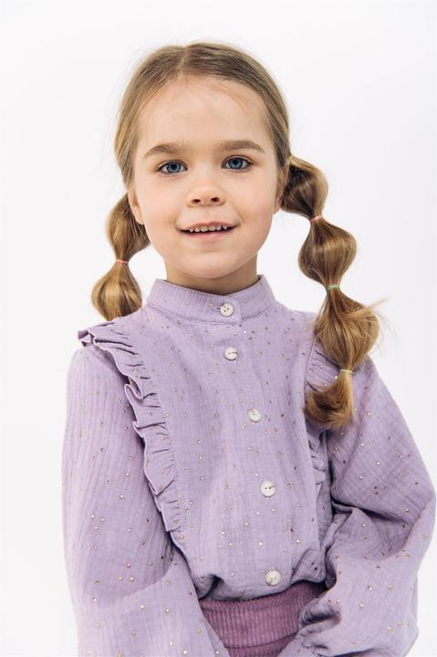 Produktbild Hebe Bluse mit Rüschen aus Musselin und Glitzer (122)