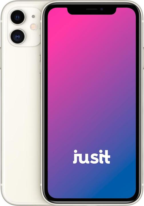 jusit iPhone 11 (128 GB, White, 6.10", A / Like new)