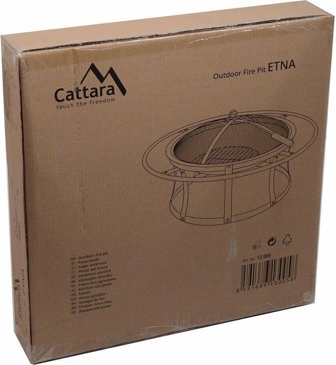 Actual product image Cattara Fireplace ETNA with cover