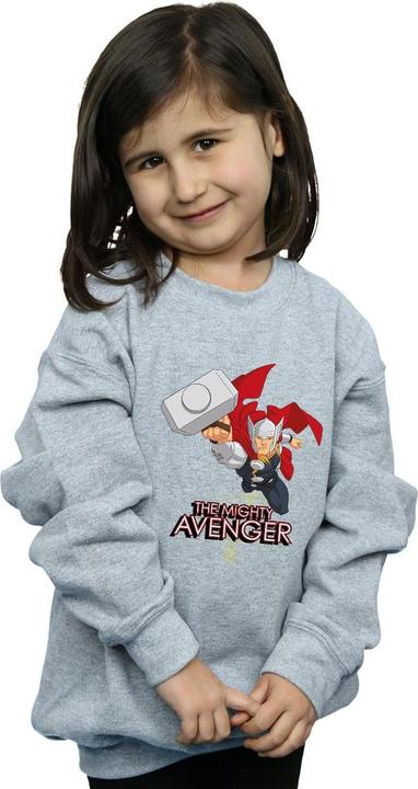 Actual product image Girls Thor The Mighty Avenger Sweatshirt (116)