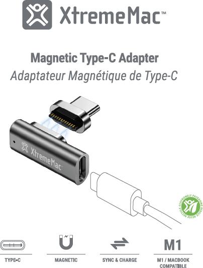 Image du produit XtremeMac Magnetic Type-C Adapter (0.03 m, USB 3.0)