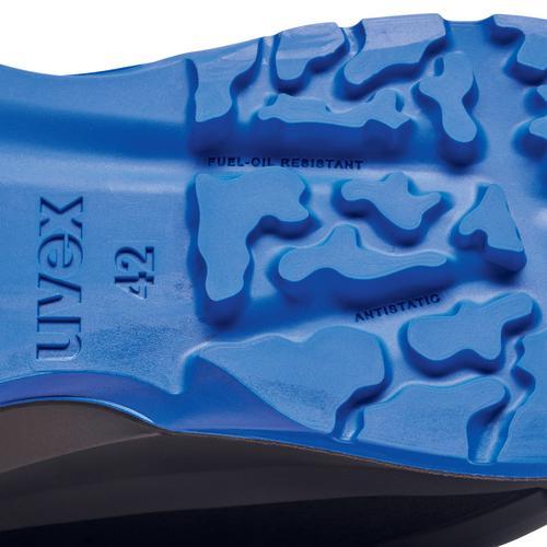 Produktbild Uvex Safety uvex 1 x-craft Halbschuhe S1 68138 schwarz, blau Weite 11 Grösse 38 (S1, 38)