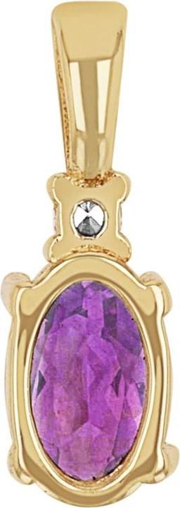 Produktbild Amor Anhänger für Damen, Gold 375, Zirkonia synth., Amethyst (Gold 375, 9 ct)